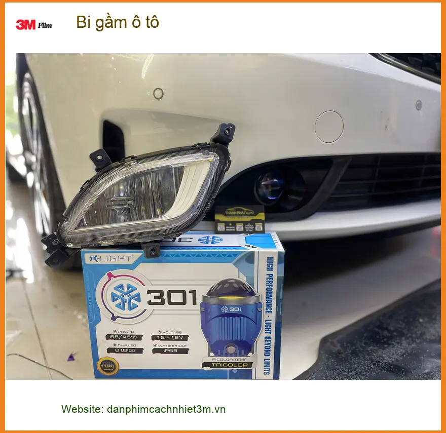 Anh Dũng độ bi gầm ô tô cho Hyundai Santa Fe tại Quận 9 cải thiện tầm nhìn ảnh thực tế 5