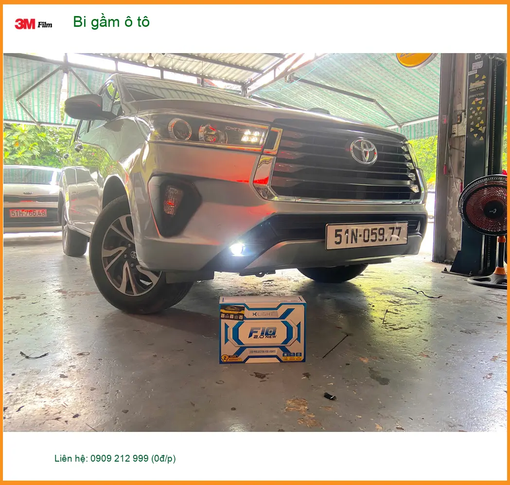 Chị Mai Phương độ bi gầm ô tô Hyundai Accent tại Thủ Đức đèn zin yếu ảnh thực tế 2