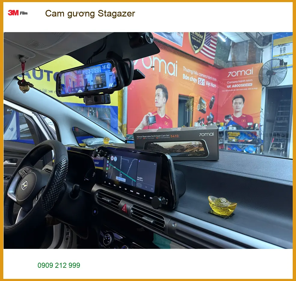 Chị Thảo lắp cam gương cho Hyundai Stargazer tại Quận 12 để tăng cường an toàn ảnh thực tế 4