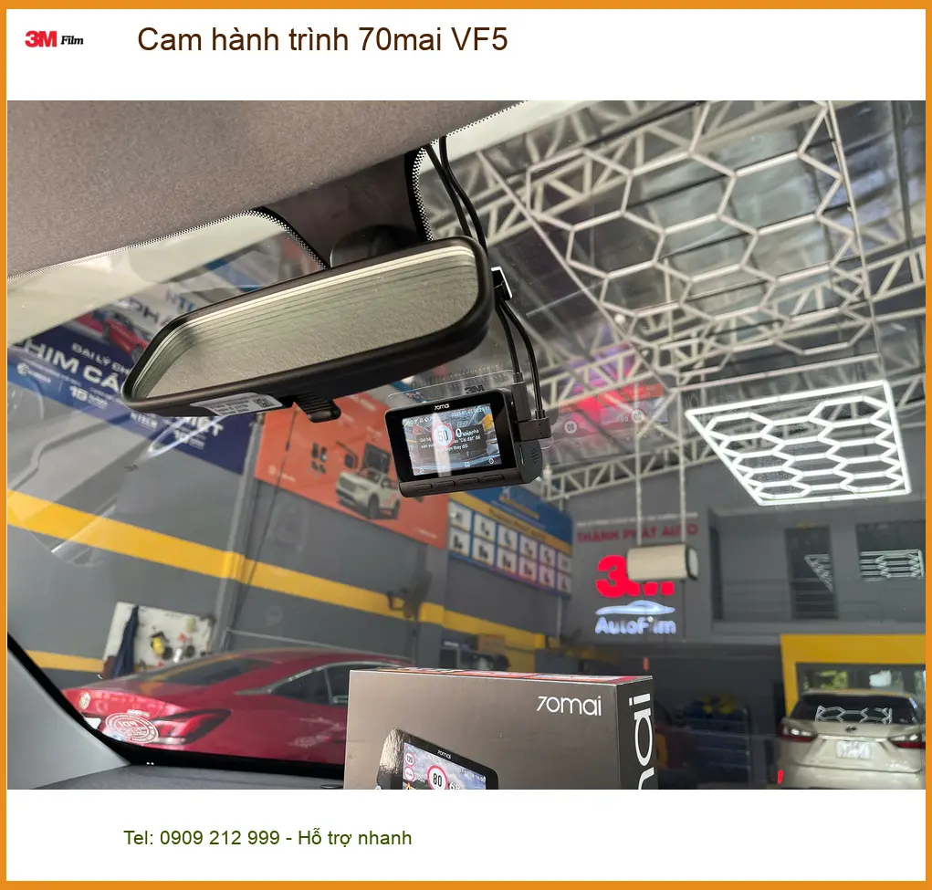 Anh Bách lắp Cam hành trình 70mai VF5 cho Mazda CX-5 tại Quận 9 để ghi lại mọi cung đường