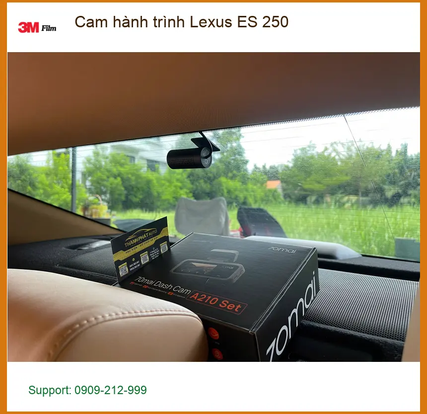 Anh Tuấn Kiệt lắp cam hành trình Lexus ES 250 tại Quận 9 để yên tâm di chuyển