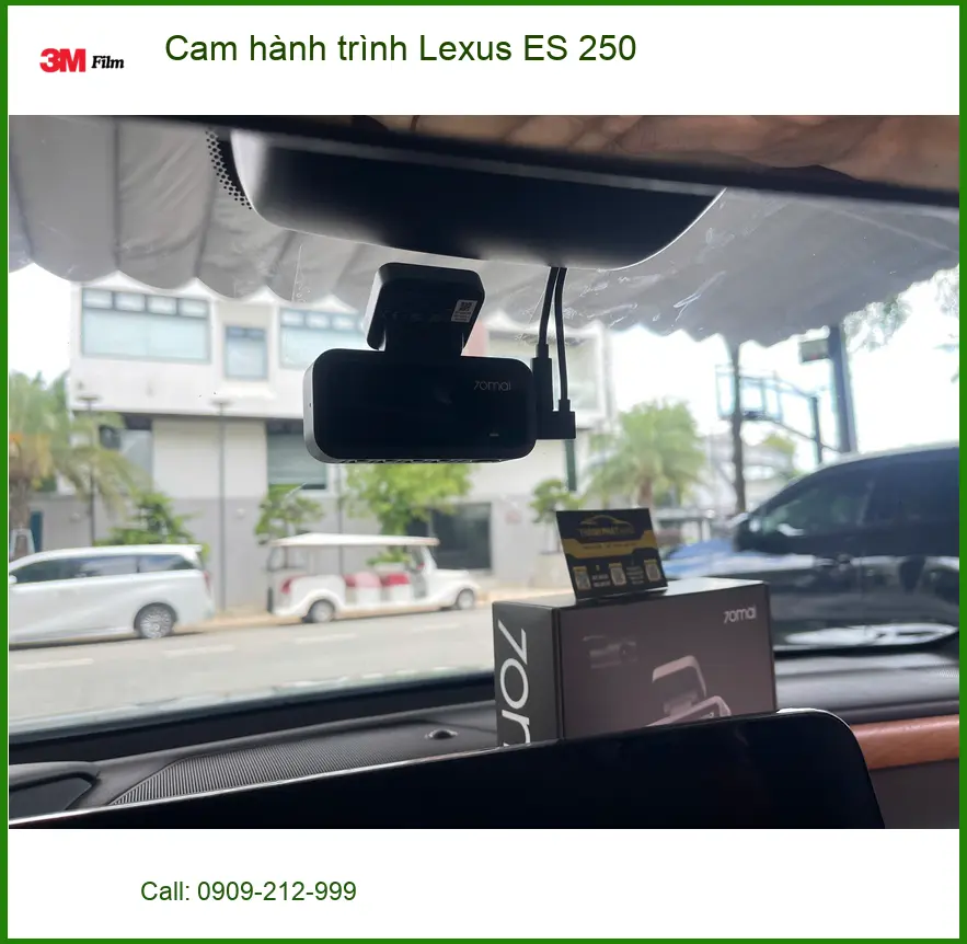 Anh Tuấn Kiệt lắp cam hành trình Lexus ES 250 tại Quận 9 để yên tâm di chuyển ảnh thực tế 2