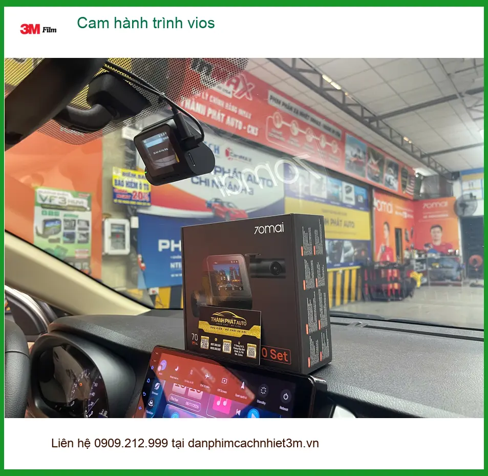 Anh Tân lắp cam hành trình cho Toyota Vios sau khi gặp va chạm nhỏ ở Quận 12 ảnh thực tế 2
