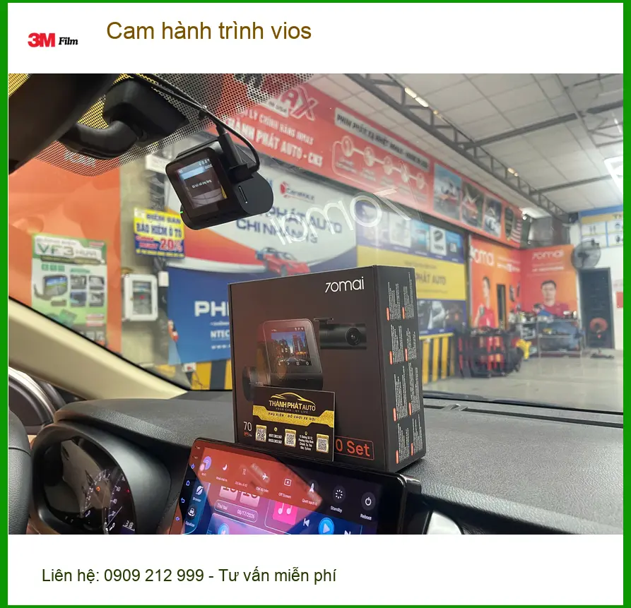 Anh Tân lắp cam hành trình cho Toyota Vios sau khi gặp va chạm nhỏ ở Quận 12 ảnh thực tế 5
