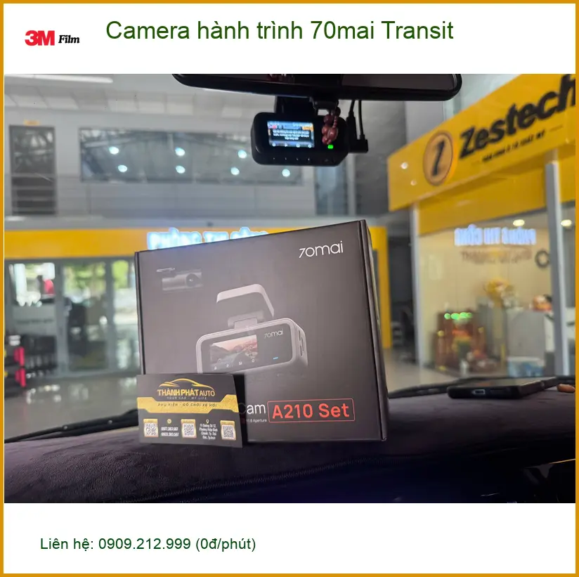 Anh Dũng lắp Camera hành trình 70mai Ford Transit tại Quận 9 an tâm ảnh thực tế 2