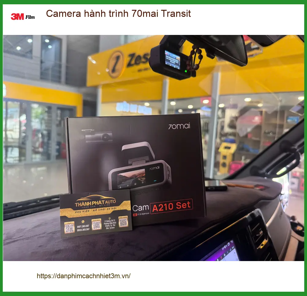 Anh Dũng lắp Camera hành trình 70mai Ford Transit tại Quận 9 an tâm ảnh thực tế 4