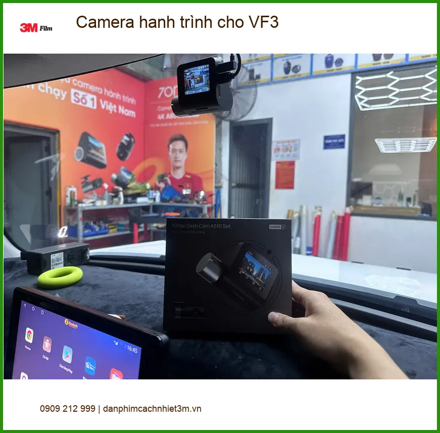 Anh Dũng lắp Camera hành trình cho VinFast VF3 tại Quận 12 để yên tâm di chuyển ảnh thực tế 2