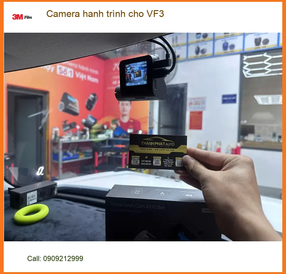 Anh Dũng lắp Camera hành trình cho VinFast VF3 tại Quận 12 để yên tâm di chuyển ảnh thực tế 4