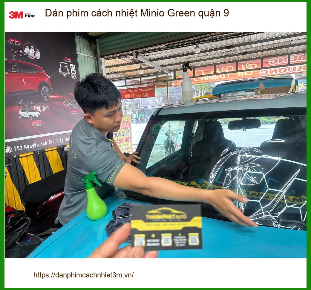 Trung Tâm Dán Phim Cách Nhiệt Ô Tô Minio Green Quận 9 - Thi Công Chuyên Nghiệp ảnh thực tế 2