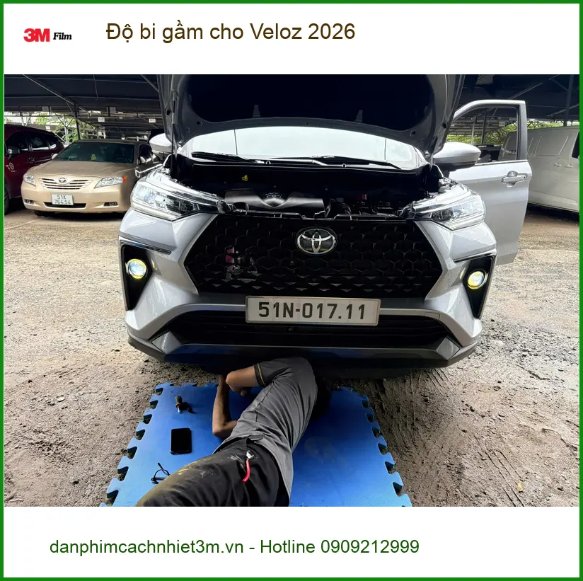 Anh Khải độ bi gầm cho Veloz 2026 tại Thủ Đức vì hay đi đường tối về khuya ảnh thực tế 3