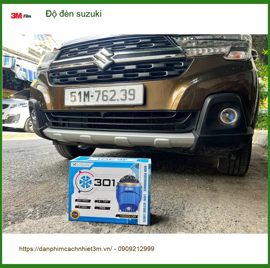 Anh Long độ đèn Suzuki XL7 tại Thủ Đức để cải thiện tầm nhìn khi lái xe đêm ảnh thực tế 2