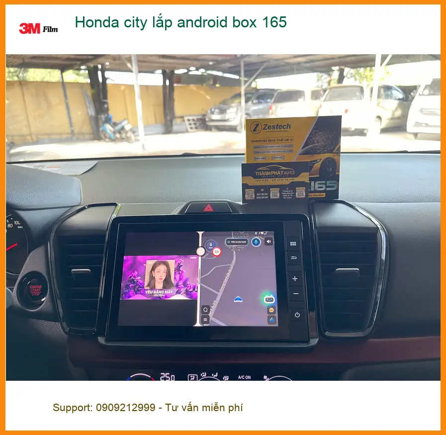 Anh Long lắp Android Box cho Honda City tại 165 Quận 12 để trải nghiệm giải trí thông minh