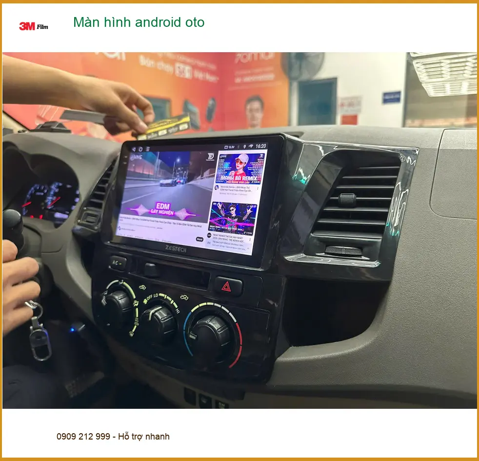 Anh Phi lắp màn hình Android ô tô VinFast Lux A2.0 tại Quận 12 ảnh thực tế 2