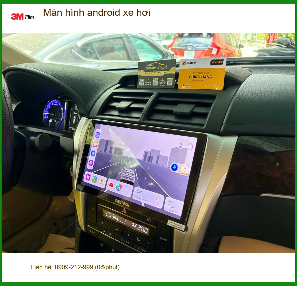 Chị Hằng nâng cấp màn hình android xe hơi cho Hyundai Accent ở Thủ Đức