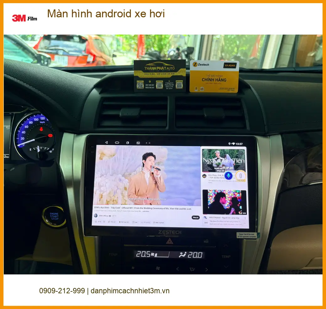 Chị Hằng nâng cấp màn hình android xe hơi cho Hyundai Accent ở Thủ Đức ảnh thực tế 2