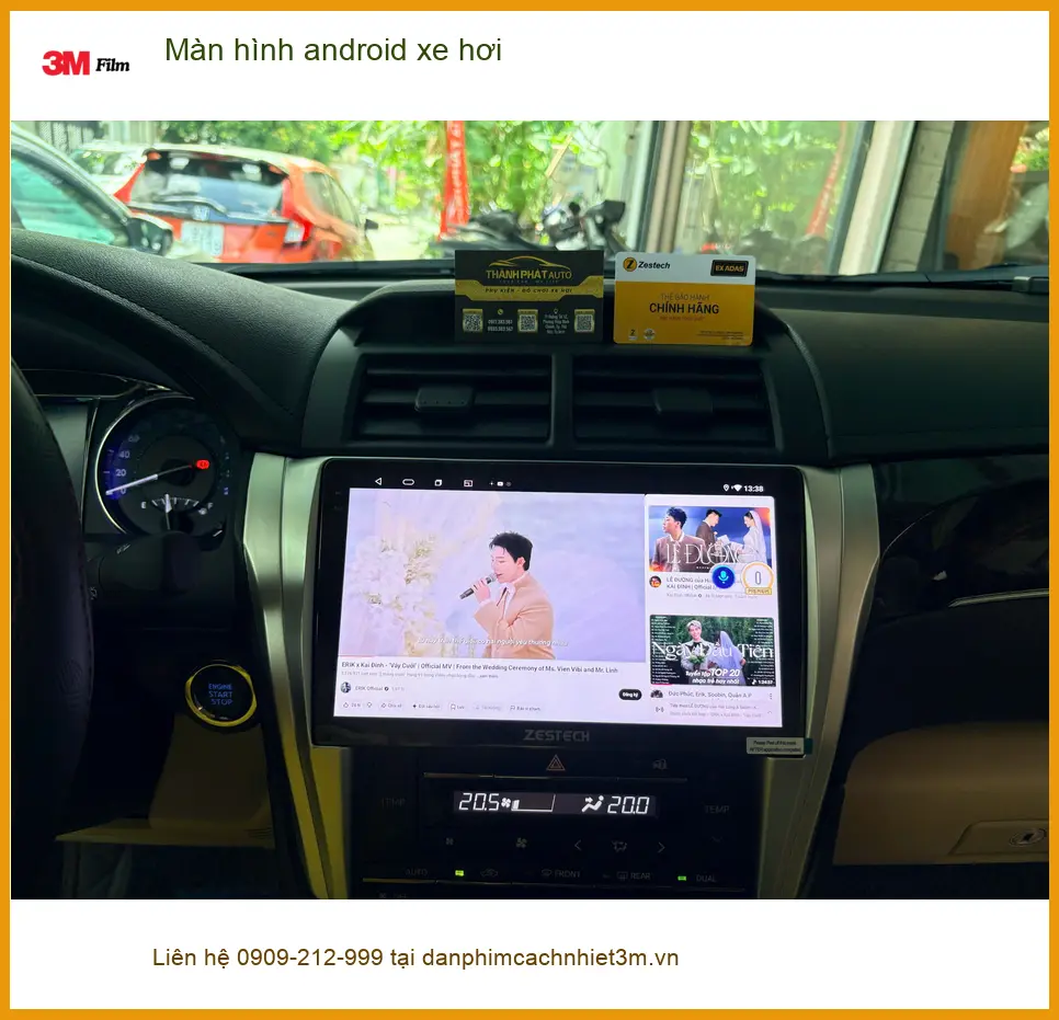 Chị Hằng nâng cấp màn hình android xe hơi cho Hyundai Accent ở Thủ Đức ảnh thực tế 3