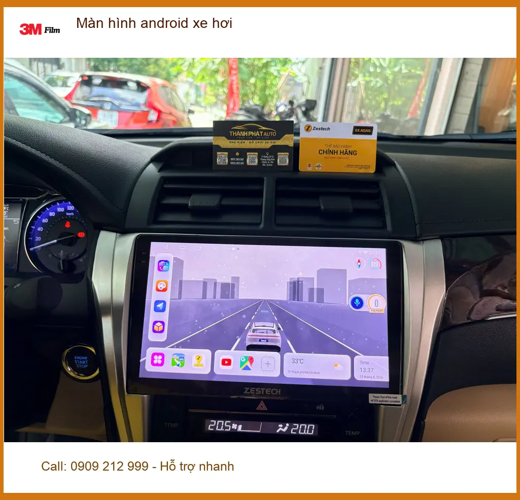 Chị Hằng nâng cấp màn hình android xe hơi cho Hyundai Accent ở Thủ Đức ảnh thực tế 4