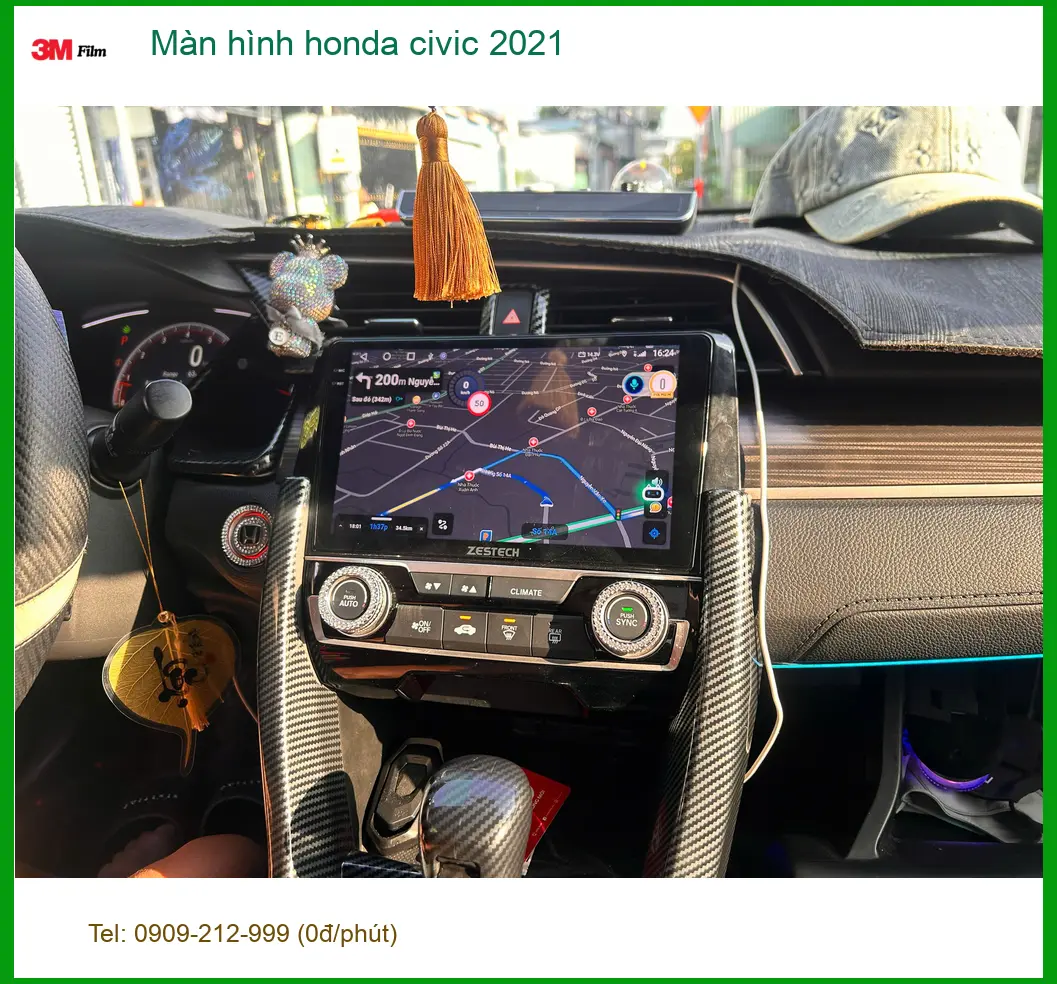 Anh Quang lắp màn hình Honda Civic 2021 tại Quận 12 để nâng tầm giải trí ảnh thực tế 2