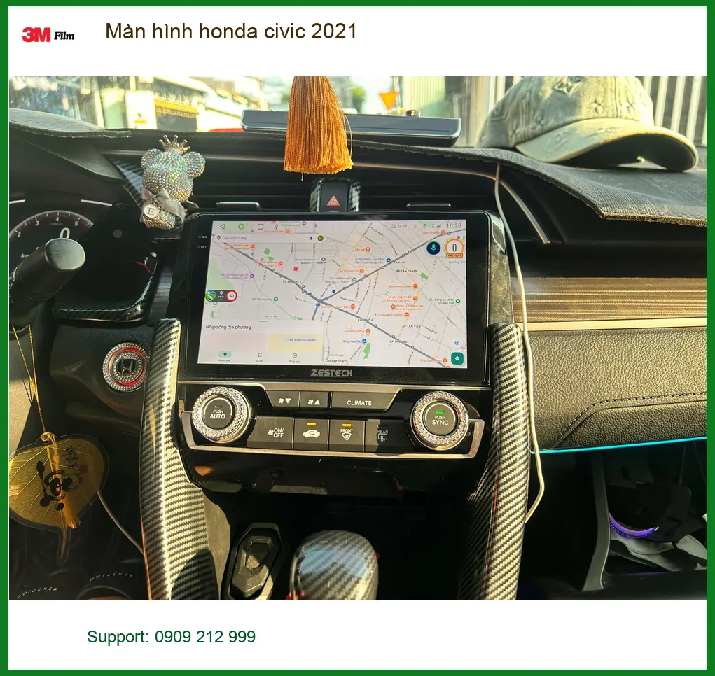 Anh Quang lắp màn hình Honda Civic 2021 tại Quận 12 để nâng tầm giải trí ảnh thực tế 3