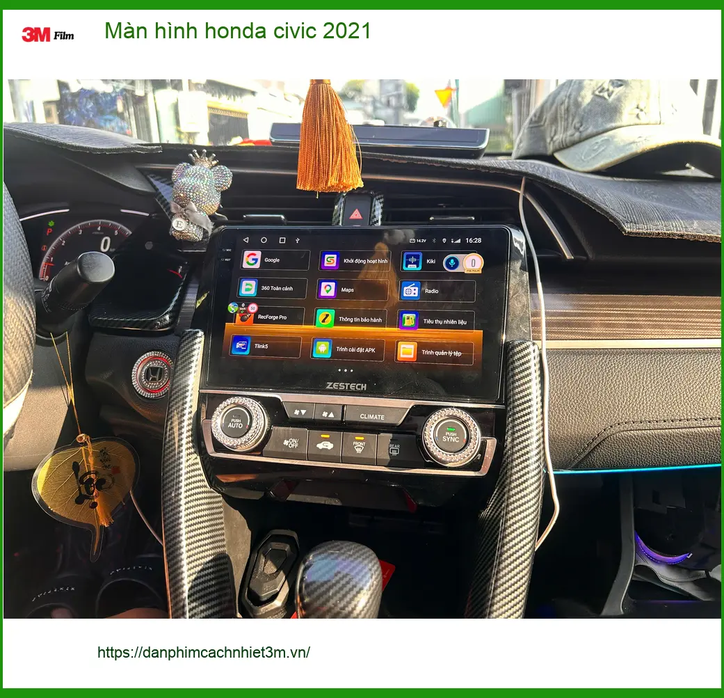 Anh Quang lắp màn hình Honda Civic 2021 tại Quận 12 để nâng tầm giải trí ảnh thực tế 5