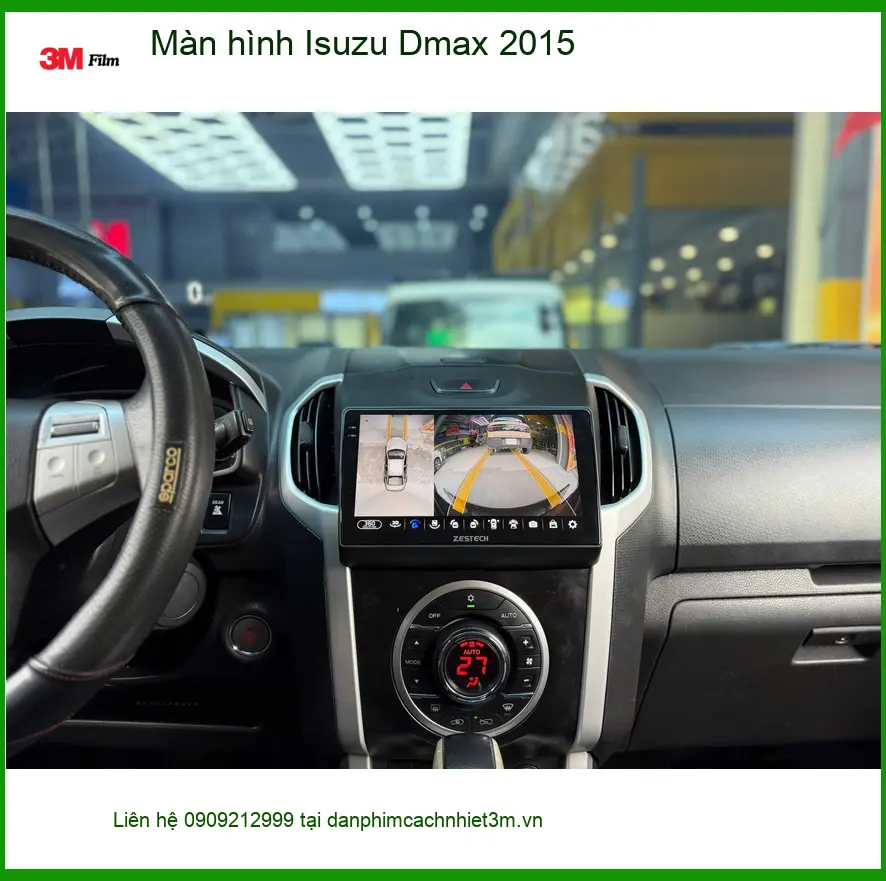 Anh Cường lắp màn hình Isuzu Dmax 2015 tại Quận 9 để có thêm tính năng thông minh và giải trí ảnh thực tế 4