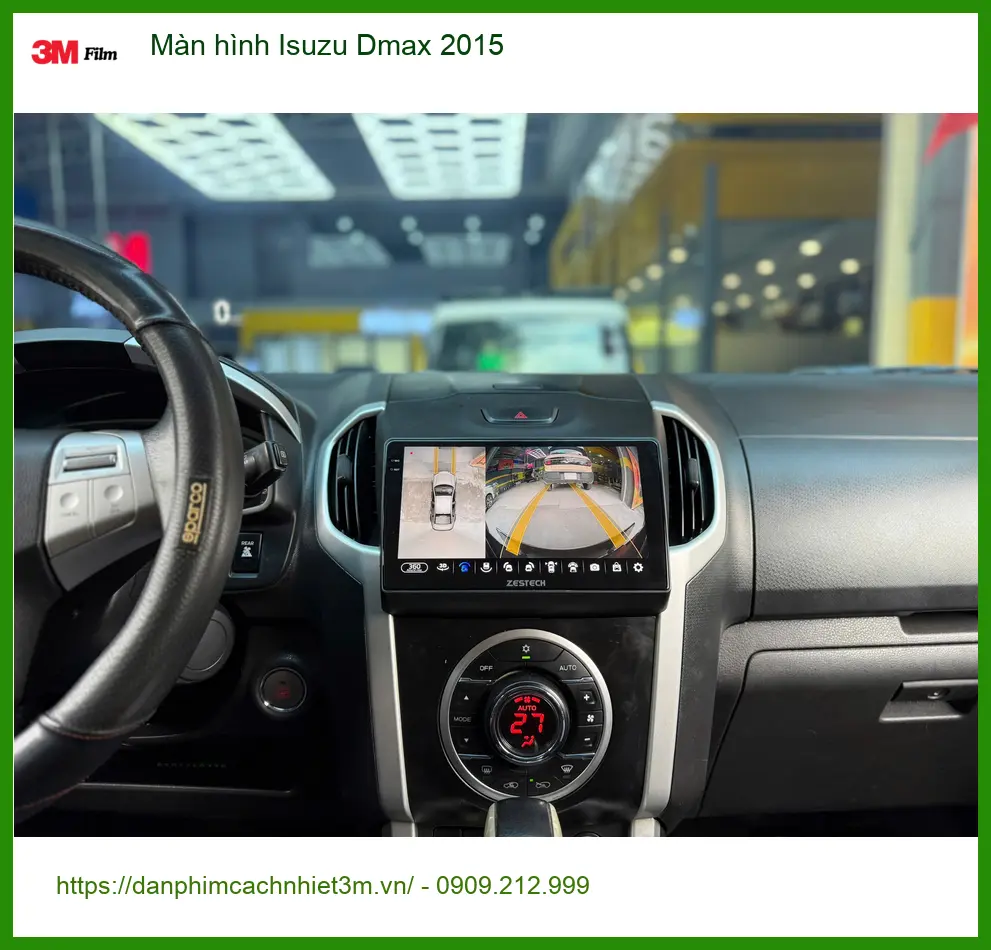 Anh Tuấn Kiệt lắp màn hình Android cho Isuzu Dmax 2015 tại Quận 12 để tiện dẫn đường ảnh thực tế 2