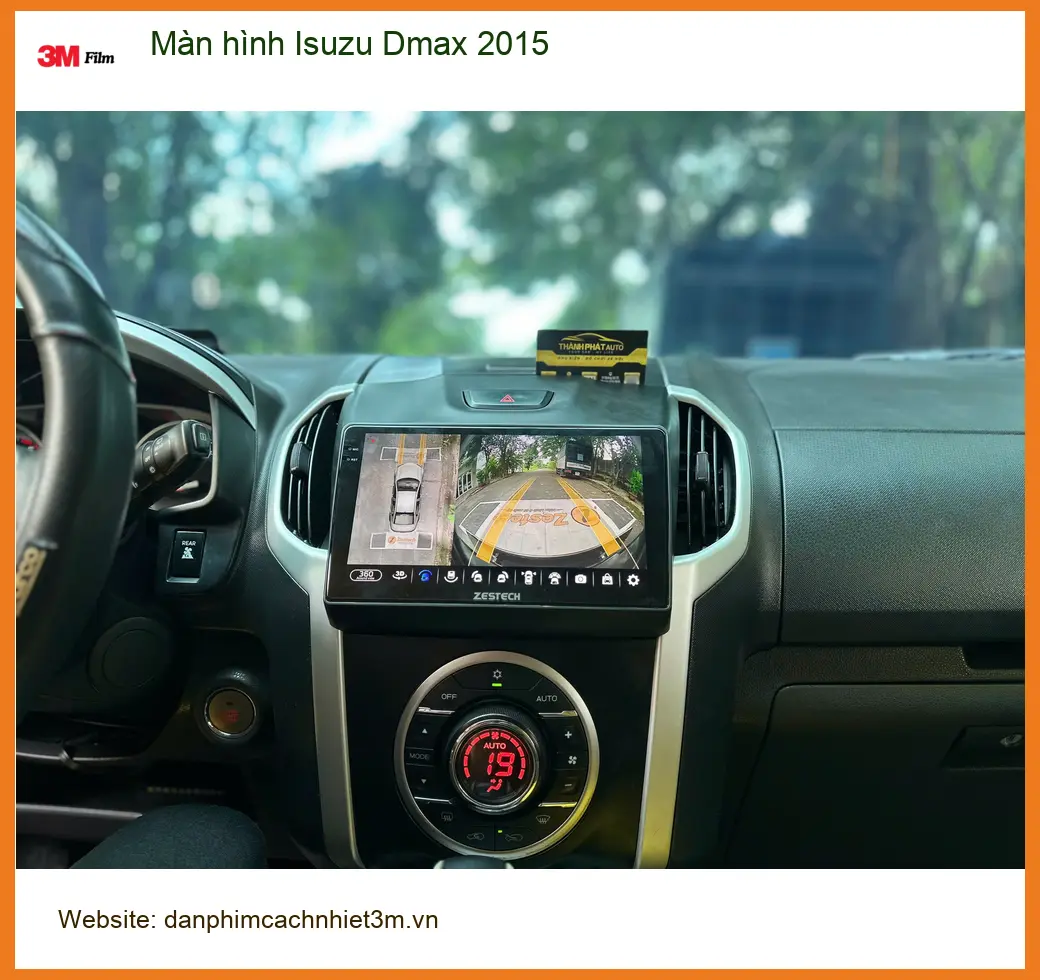 Chị Mai Phương nâng cấp màn hình Isuzu Dmax 2015 ở Thủ Đức do màn zin lỗi thời ảnh thực tế 2