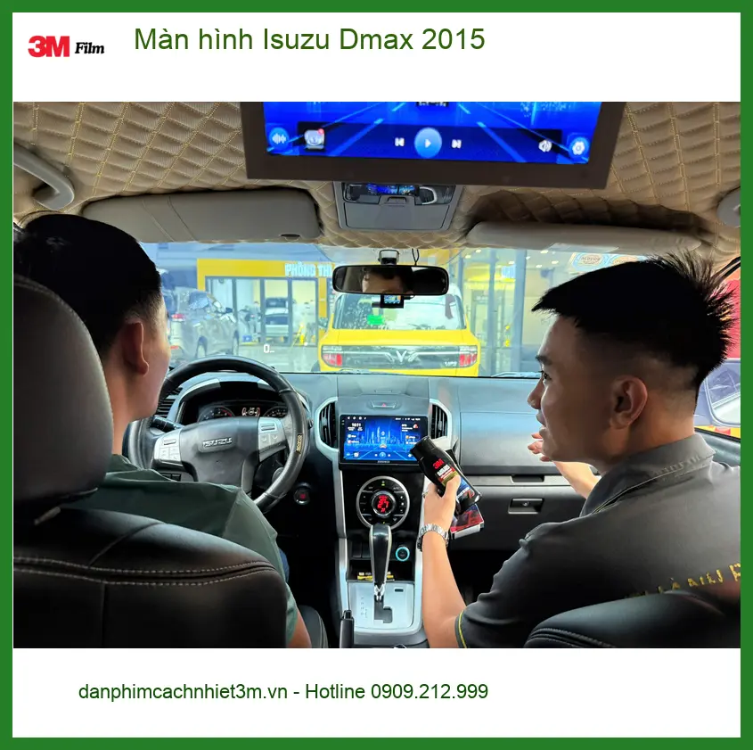 Anh Tuấn Kiệt lắp màn hình Android cho Isuzu Dmax 2015 tại Quận 12 để tiện dẫn đường ảnh thực tế 3