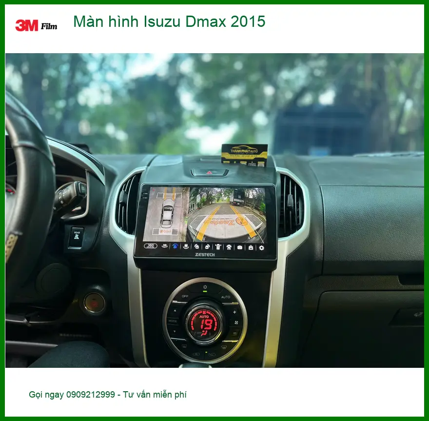 Anh Tuấn Kiệt lắp màn hình Android cho Isuzu Dmax 2015 tại Quận 12 để tiện dẫn đường ảnh thực tế 4
