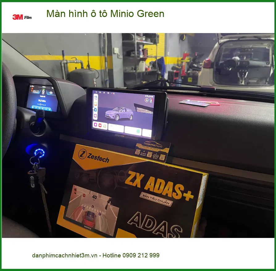 Anh Kiên lắp màn hình ô tô Minio Green cho Hyundai Creta tại Quận 12 để giải trí trên xe ảnh thực tế 3