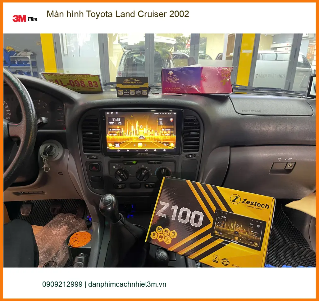 Anh Huy lắp màn hình Android cho Toyota Land Cruiser 2002 tại Quận 9