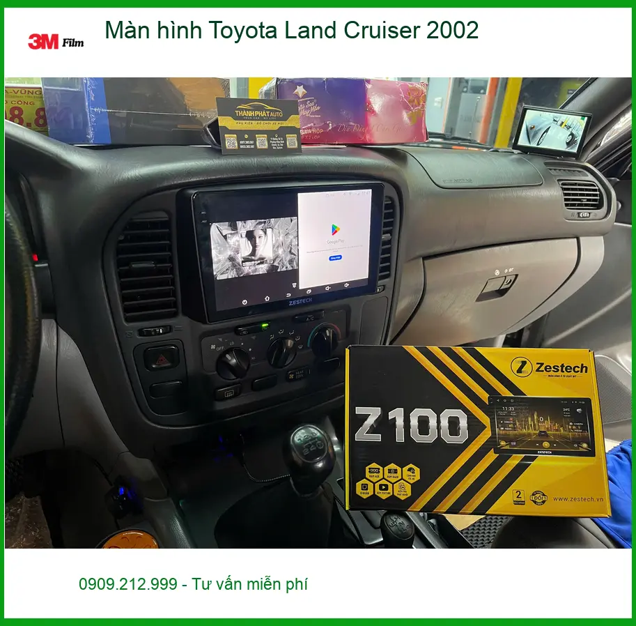 Anh Huy lắp màn hình Android cho Toyota Land Cruiser 2002 tại Quận 9 ảnh thực tế 2