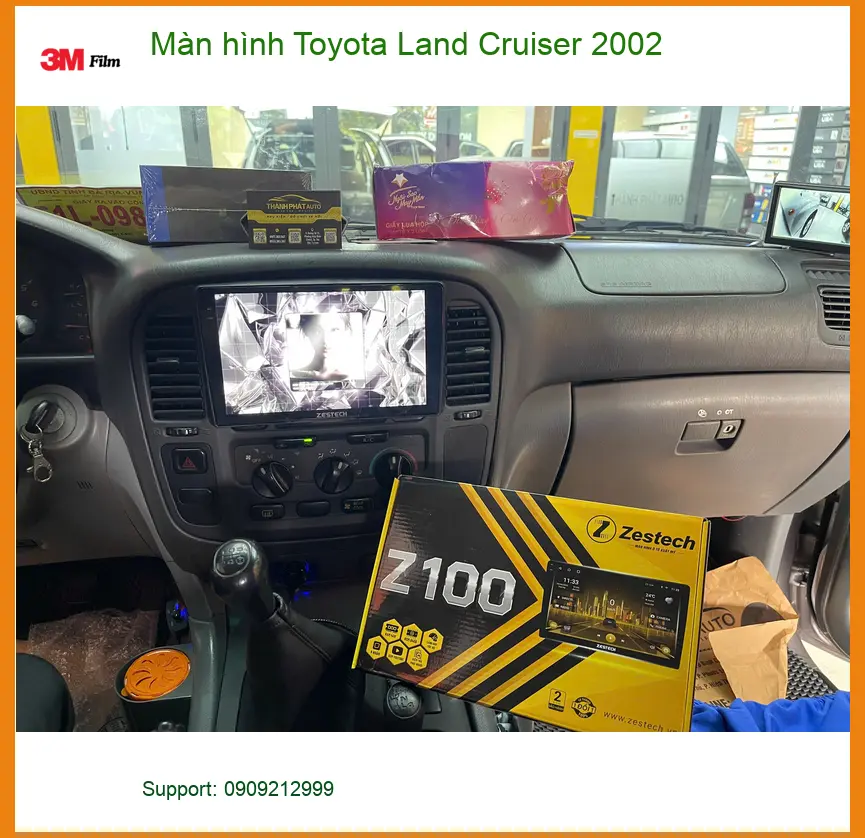 Anh Huy lắp màn hình Android cho Toyota Land Cruiser 2002 tại Quận 9 ảnh thực tế 4