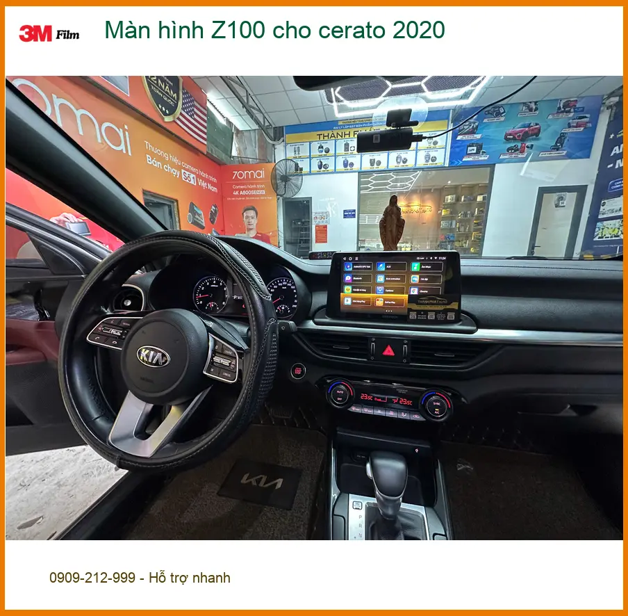 Anh Khải nâng cấp màn hình Z100 cho Cerato 2020 tại Quận 12 vì màn zin chậm lag ảnh thực tế 3