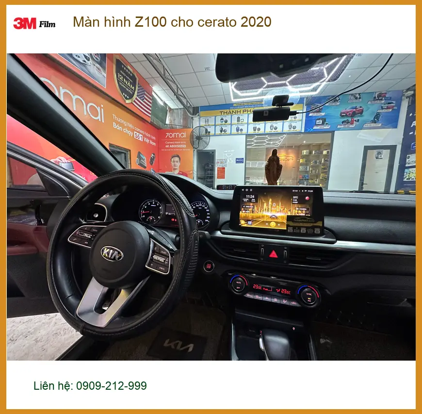 Anh Khải nâng cấp màn hình Z100 cho Cerato 2020 tại Quận 12 vì màn zin chậm lag ảnh thực tế 4