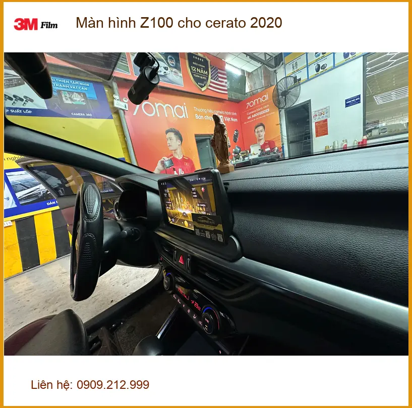 Anh Khải nâng cấp màn hình Z100 cho Cerato 2020 tại Quận 12 vì màn zin chậm lag ảnh thực tế 5