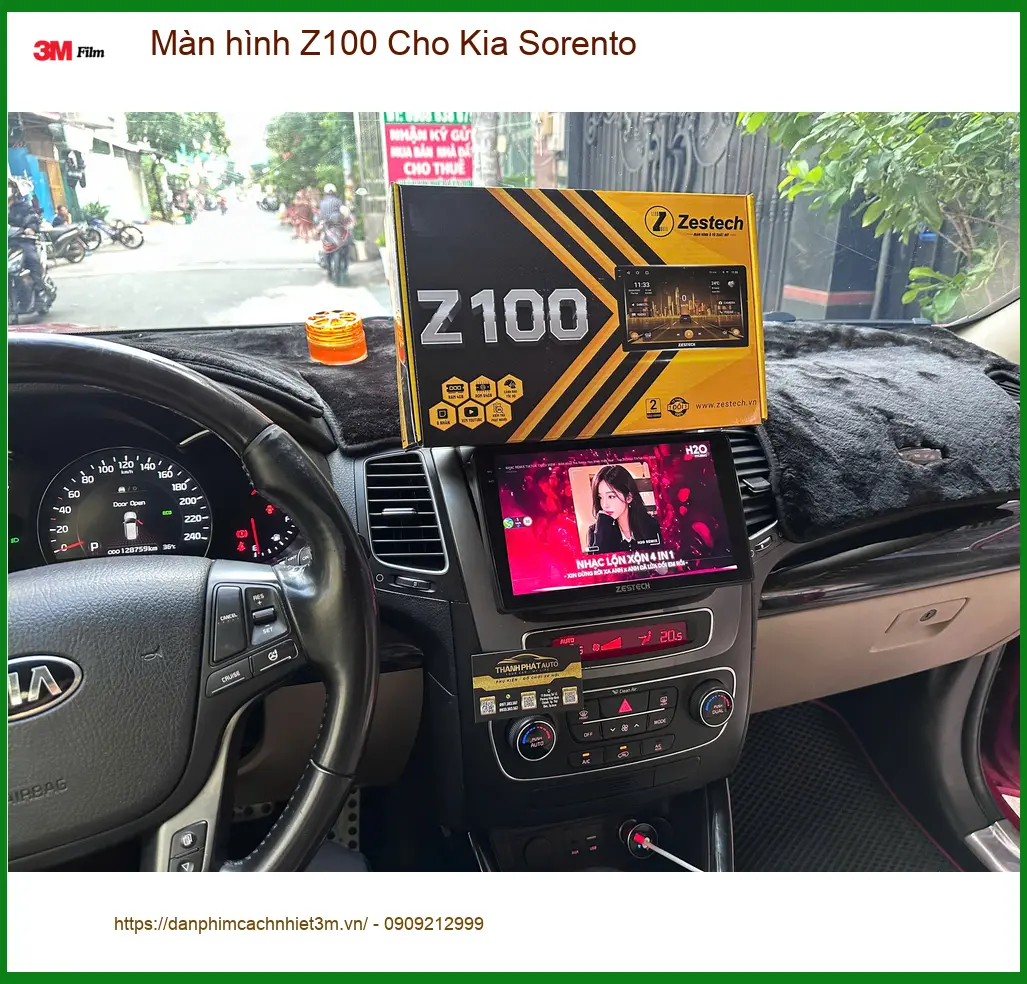 Anh Kiên lắp màn hình Z100 Kia Sorento tại Quận 12 nâng cấp trải nghiệm giải trí