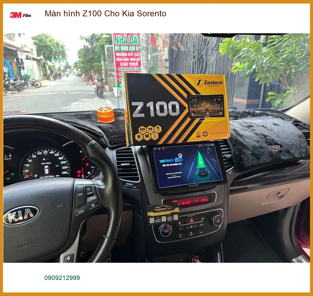 Anh Kiên lắp màn hình Z100 Kia Sorento tại Quận 12 nâng cấp trải nghiệm giải trí ảnh thực tế 4