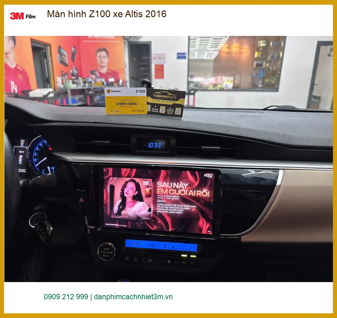 Anh Tùng lắp Màn hình Z100 cho Altis 2016 tại Quận 12 để nâng cấp giải trí ảnh thực tế 4