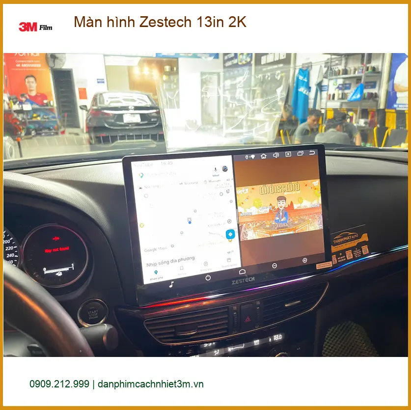 Anh Minh lắp Màn hình Zestech 13in 2K cho Hyundai Accent tại Quận 12