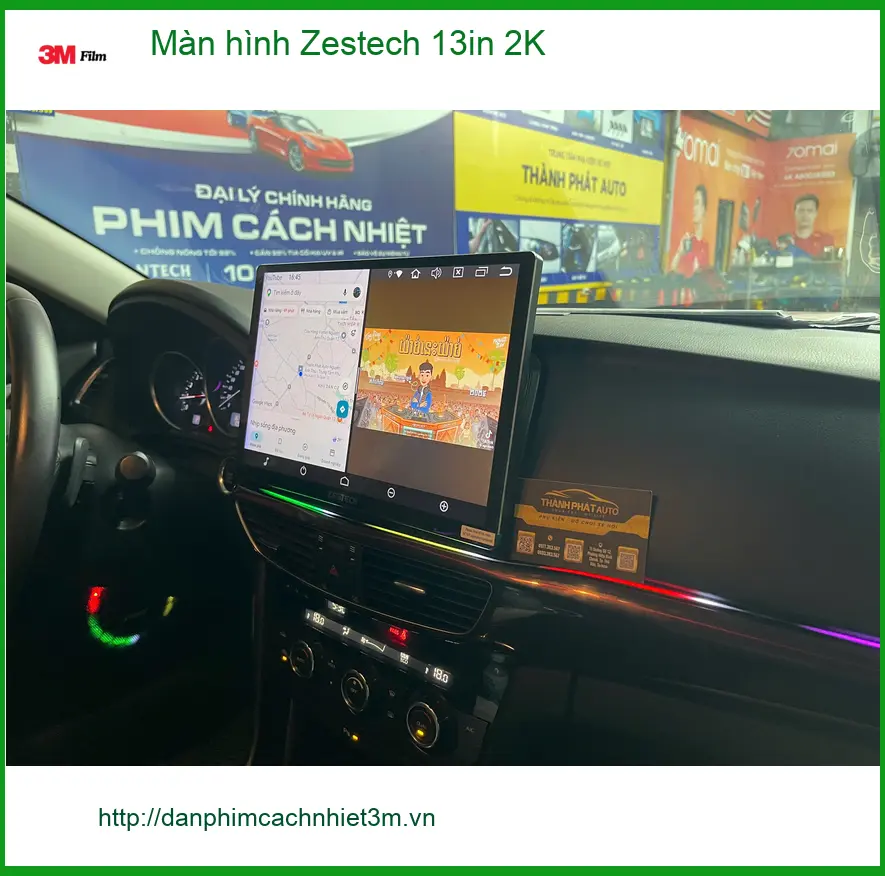 Anh Minh lắp Màn hình Zestech 13in 2K cho Hyundai Accent tại Quận 12 ảnh thực tế 2