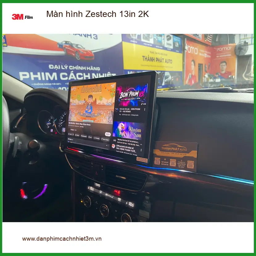 Anh Minh lắp Màn hình Zestech 13in 2K cho Hyundai Accent tại Quận 12 ảnh thực tế 3