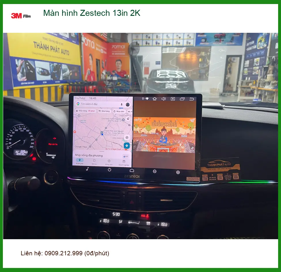 Anh Minh lắp Màn hình Zestech 13in 2K cho Hyundai Accent tại Quận 12 ảnh thực tế 5