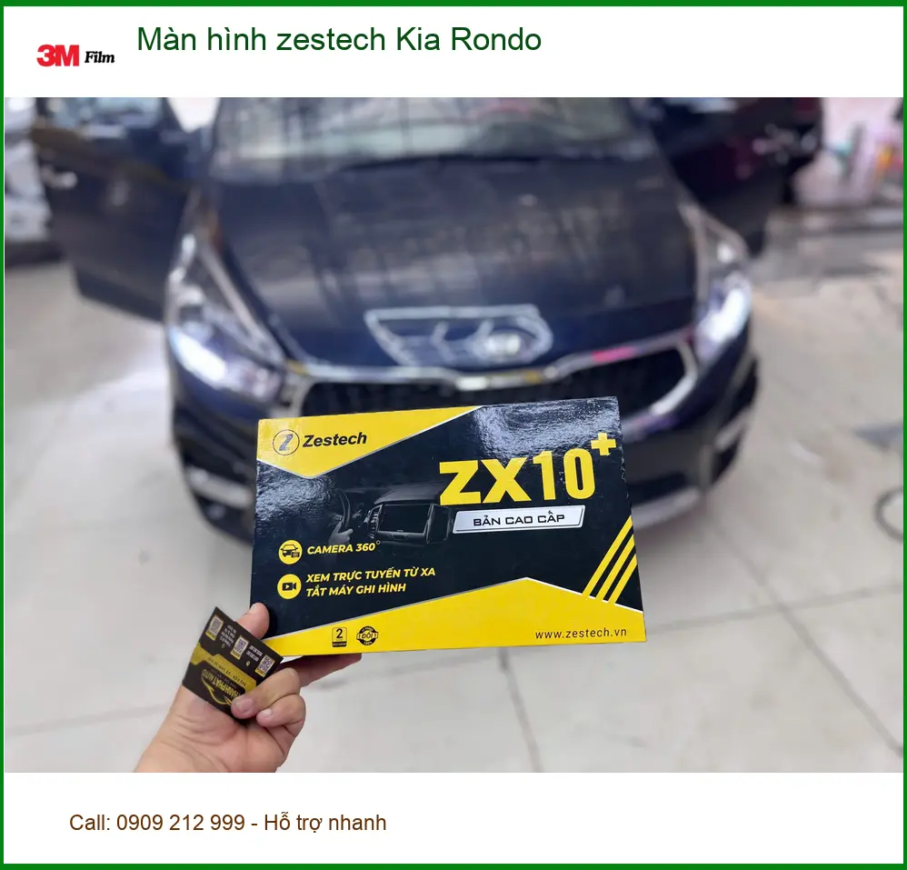 Anh Tùng lắp màn hình Zestech cho Kia Rondo tại Quận 9 để nâng cấp trải nghiệm lái ảnh thực tế 4