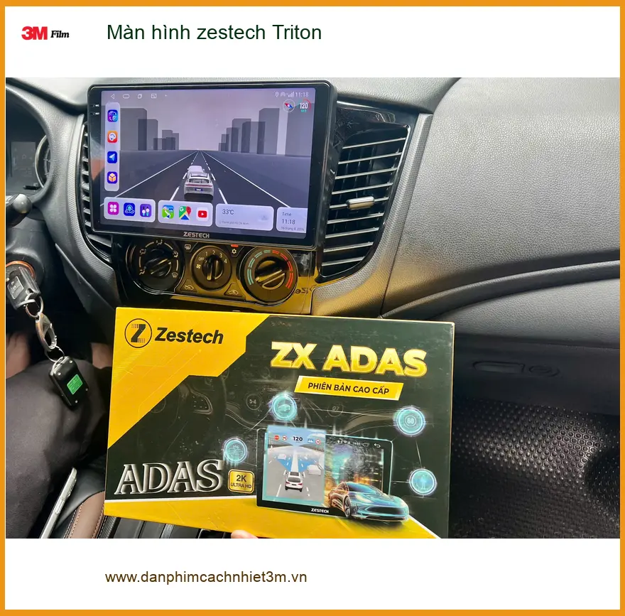Anh Khôi lắp màn hình Zestech Triton tại Thủ Đức vì màn zin quá đơn điệu. ảnh thực tế 2