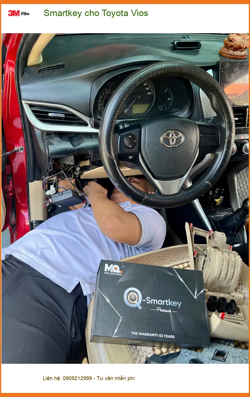 Anh Tùng lắp Smartkey cho Toyota Vios tại Thủ Đức để tăng cường an ninh ảnh thực tế 3