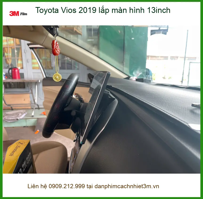 Anh Kiên nâng cấp màn hình 13inch cho Toyota Vios 2019 tại Quận 9 ảnh thực tế 3