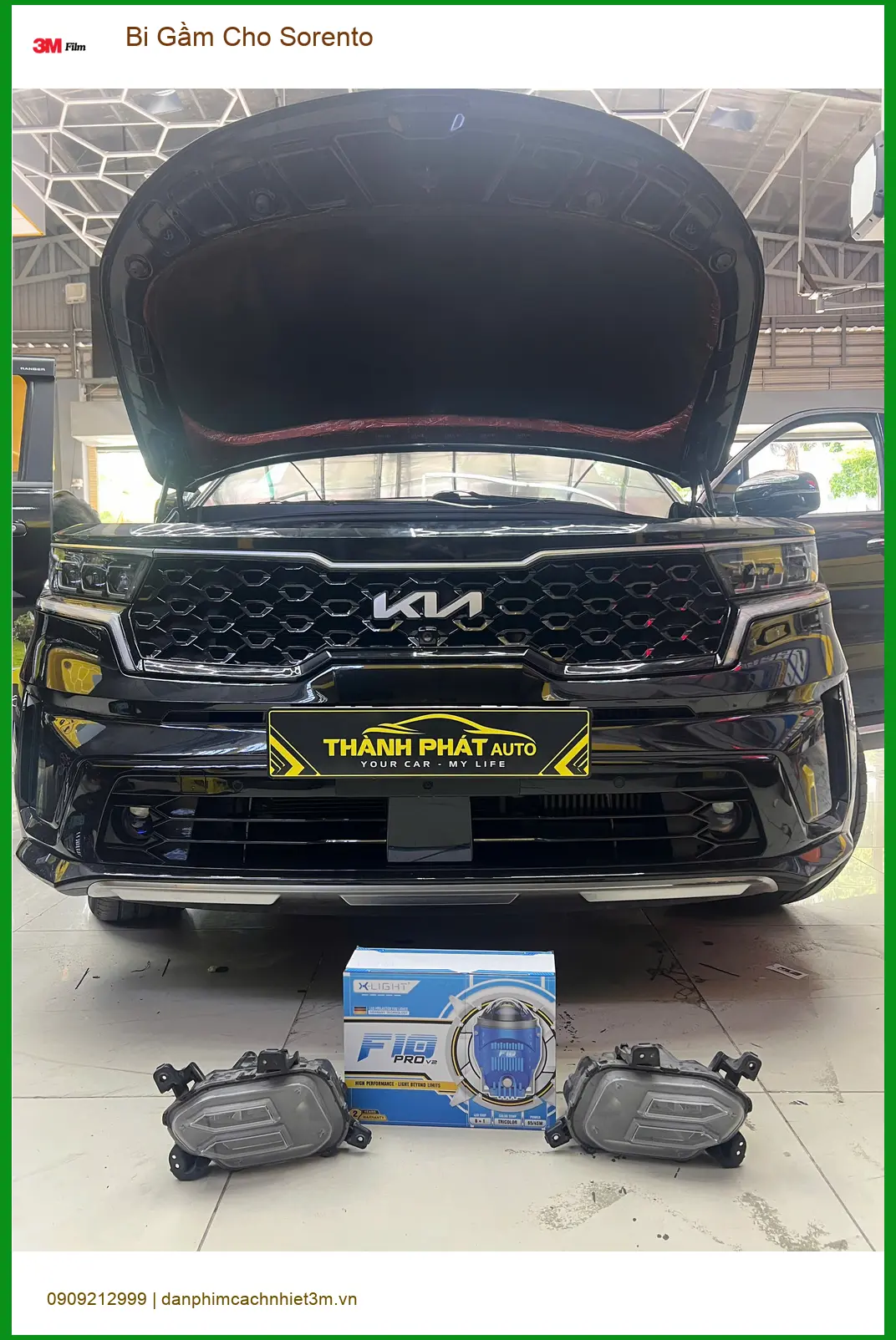 Anh Khang nâng cấp Bi Gầm cho Sorento tại Quận 9 để cải thiện tầm nhìn ban đêm ảnh thực tế 2