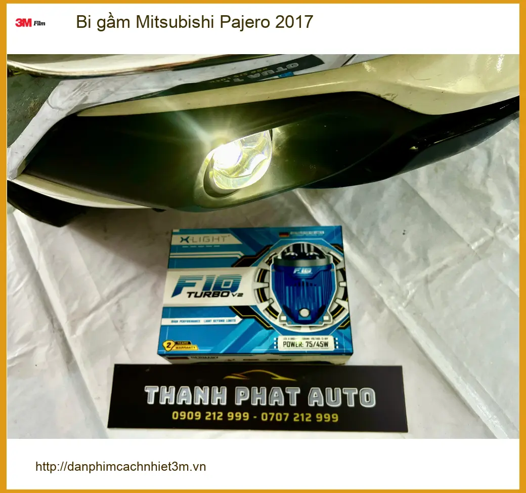 Chú Minh độ bi gầm Mitsubishi Pajero 2017 tại Thủ Đức vì đèn zin yếu khi đi đêm
