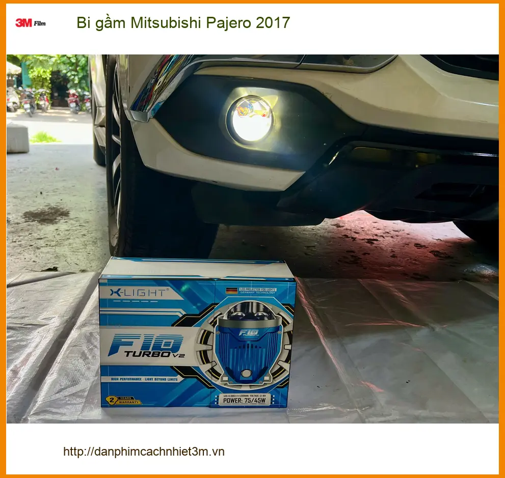 Chú Minh độ bi gầm Mitsubishi Pajero 2017 tại Thủ Đức vì đèn zin yếu khi đi đêm ảnh thực tế 3